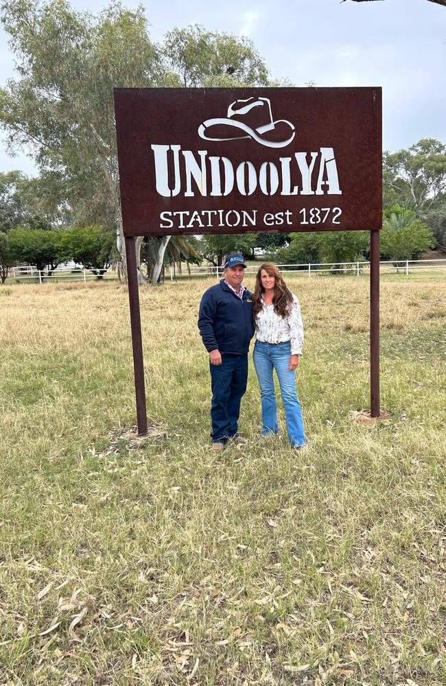 Ben and Nicole Hayes from Undoolya Station. Picture: Supplied