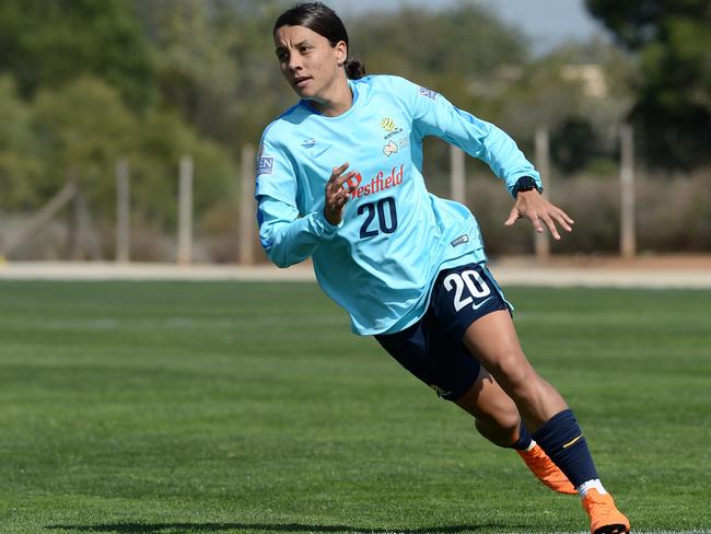 Sam Kerr will be a key for the Matildas at next year’s Women’s World Cup. Picture: Getty Images