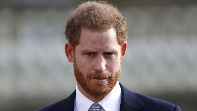 The Duke of Sussex handed in his notice to the Queen — and she accepted. Picture: Adrian Dennis/AFP