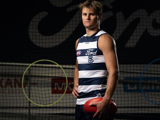 06-02-2024 Geelong Cats photo day at GMHBA stadium. Phoenix Foster. Picture: Brad Fleet