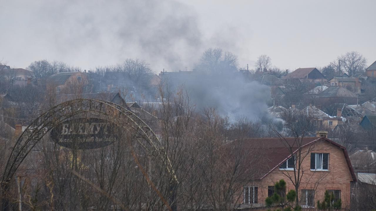 Ukraine's hard-hit frontline city of Bakhmut is an eastern industrial city which Russia has attacked relentlessly for months with frontal assaults, artillery barrages and air strikes, had a pre-war population of around 70,000. Picture: Pierre Crom/Getty Images.