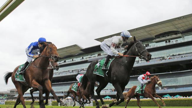 Tommy Berry on Jamaea winning the Percy Sykes Stakes at Randwick. Picture: Mark Evans—Getty Images