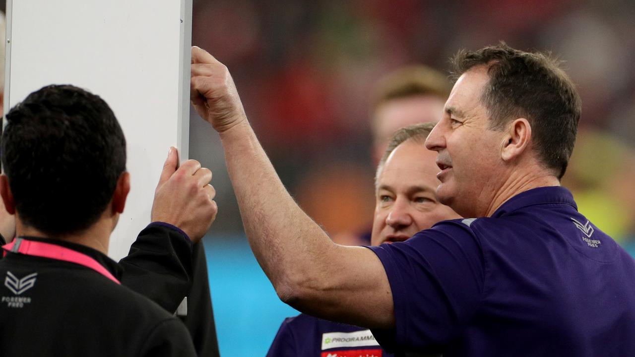 Ross Lyon would be open to coaching the Blues next year. Picture: AAP Images