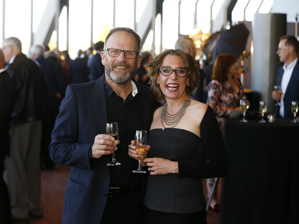 2020 Tasmanian Theatre Awards at Wrest Point. (L-R) Les Winspear of Moonah, Claire Dawson of Hobart. Picture: MATT THOMPSON