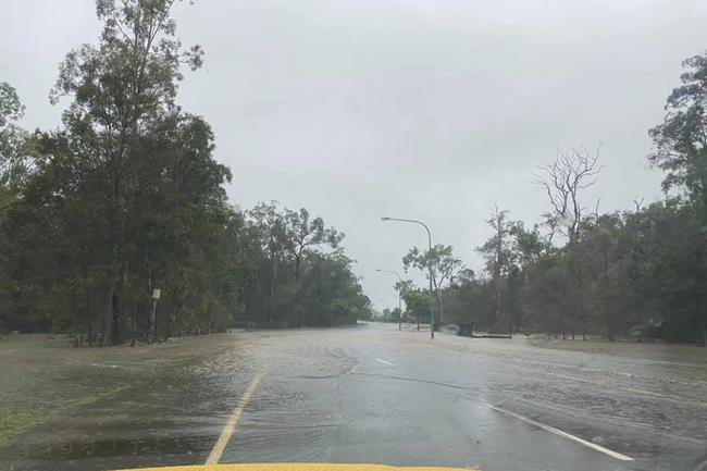 Flooding at Amity Road Coomera Picture: Erin Shields