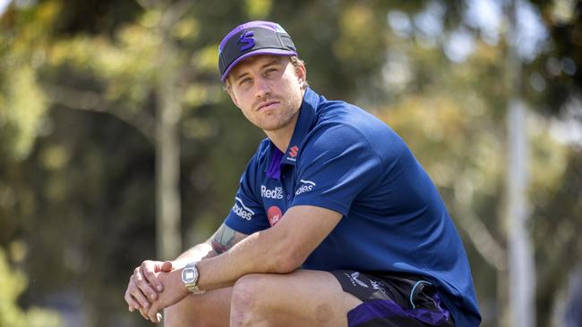 Melbourne Storm star Cameron Munster has found support from NRL chief executive Andrew Abdo. Picture: David Geraghty