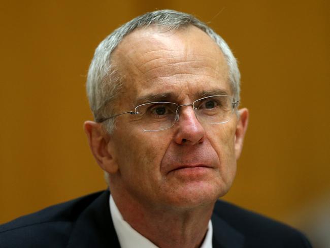 Rod Sims, Chairman of the ACCC appearing at a House of Representatives  Standing Committee on Economics at Parliament House in Canberra. Picture Kym Smith