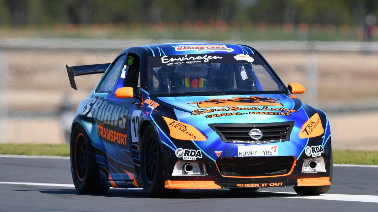 Joel Heinrich is seen during a practice session of the Aussie Cars during the 2018 Virgin Australia Supercars Championship round at the OTR SuperSprint - The Bend at The Bend Motorsport Park in Tailem Bend, South Australia, Friday, August 24, 2018. (AAP Image/David Mariuz) NO ARCHIVING, EDITORIAL USE ONLY