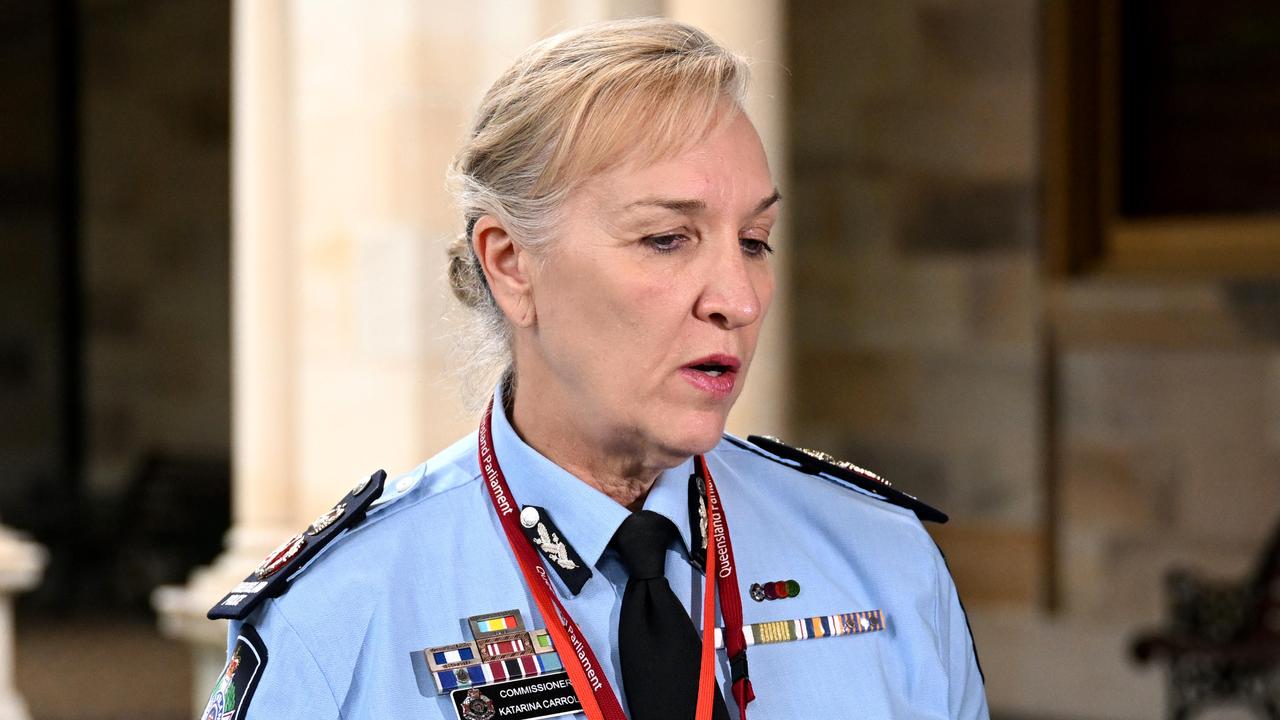 Queensland Police Commissioner Katarina Carroll has stood down. Picture: Dan Peled / NCA NewsWire