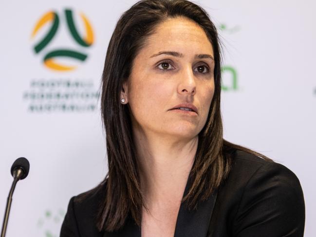 PFA Deputy Chief Executive Kathryn Gill fears the ramifications of Canberra United folding. Picture: AAP Image/James Gourley