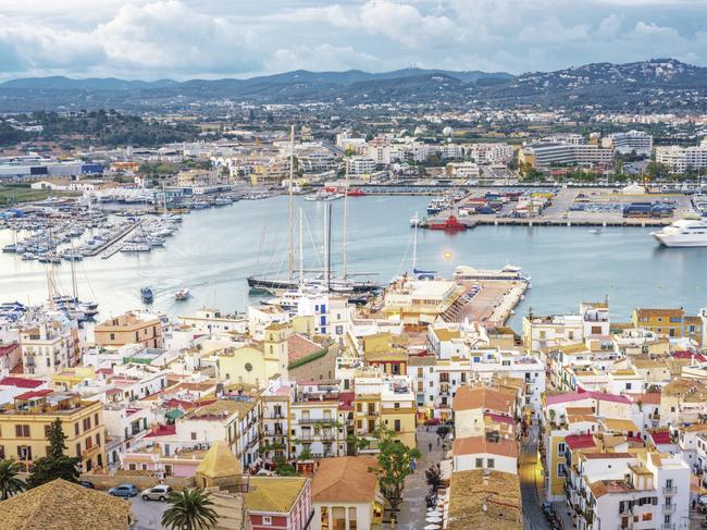 ESCAPE: IBIZA, SPAIN  ..  Amanda Woods story  ..  looking down over Ibiza. Picture: iStock