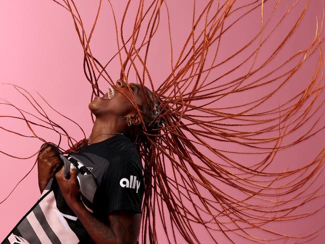 Messiah Bright of Angel City FC poses for a portrait Los Angeles. Picture: Sean M. Haffey/Getty Images