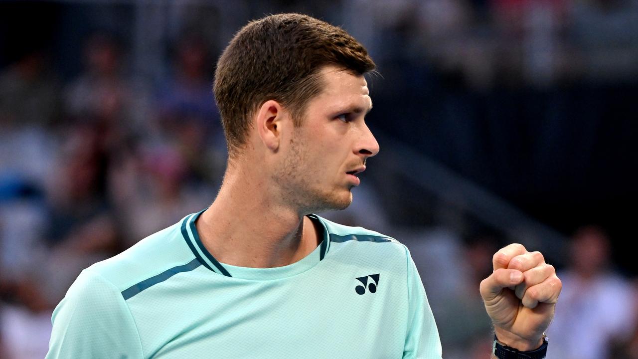 Hubert Hurkacz was too good for Omar Jasika. (Photo by Morgan Hancock/Getty Images)