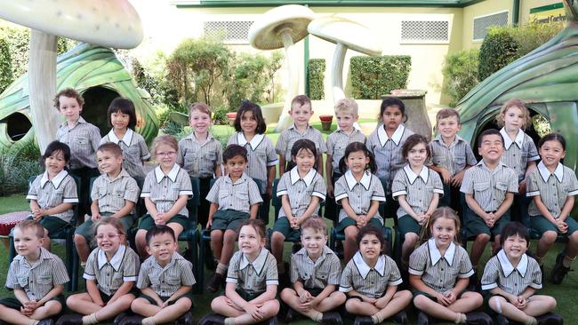 My First Year: A.B. Paterson Prep D Back row: Hugh, Amelia, Lincoln, Nermeen, Archie, Arthur, Angelina, Hugh, Allie. Middle row: Zoey, Ash, Holly, Luca, Isabella, Peggy, Erin, Andy, Emelia. Front row: William, Georgia, Jeremy, Charlotte, Chase, Hannah, Layla, Evie Picture Glenn Hampson