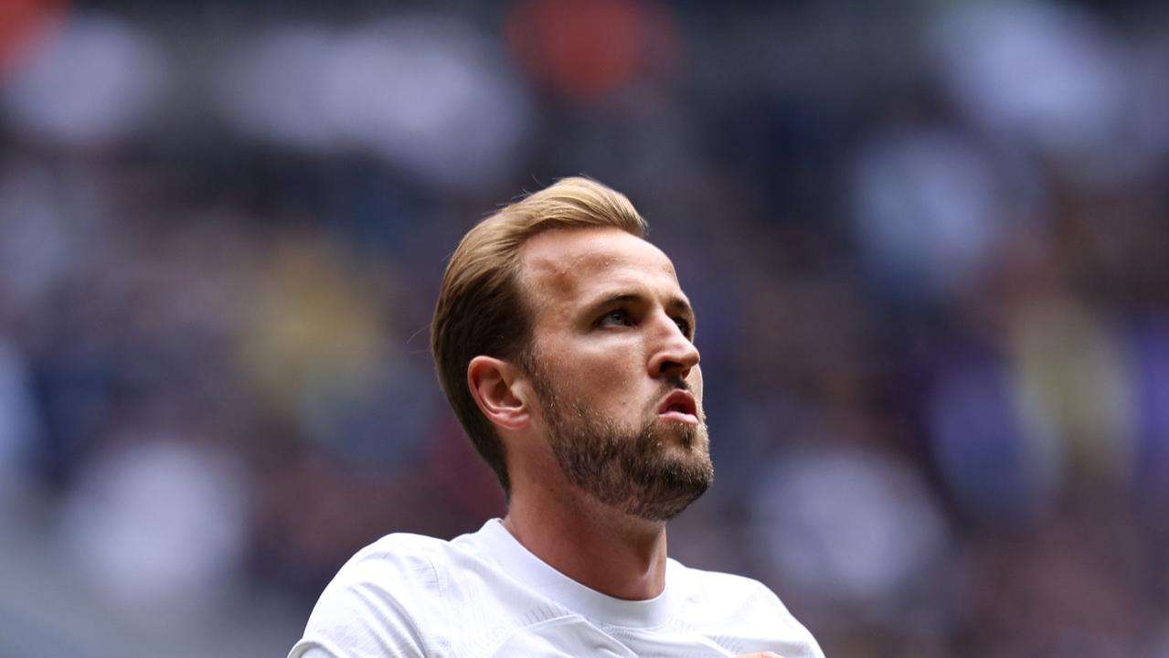 LONDON, ENGLAND - AUGUST 06: Harry Kane of Tottenham Hotspur during the pre-season friendly match between Tottenham Hotspur and Shakhtar Donetsk at Tottenham Hotspur Stadium on August 06, 2023 in England. (Photo by Charlie Crowhurst/Getty Images)