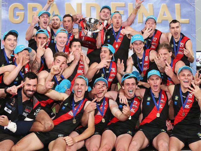 Football. Tasmanian State League grand final 2019. Lauderdale V North Launceston. Launceston North winners team picture. Picture: NIKKI DAVIS-JONES