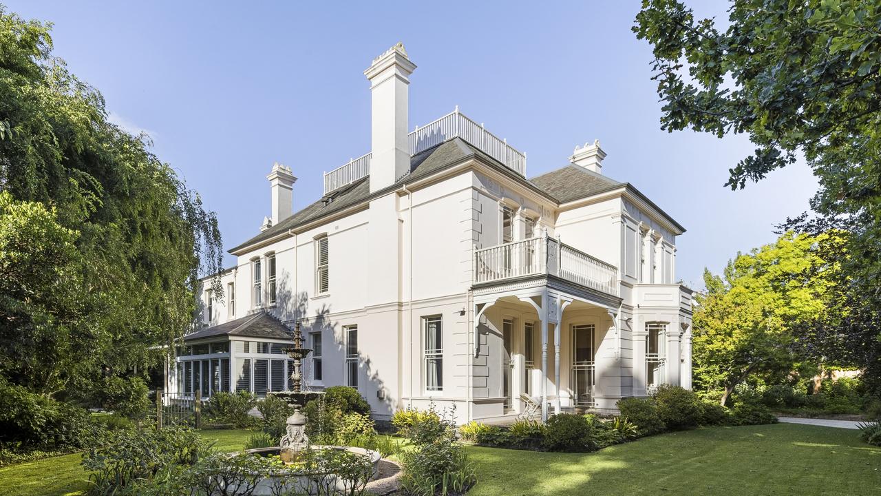 The five-bedroom house was originally built for 1880s-era stockbroker and Victoria Racing Club secretary Henry Byron-Moore.