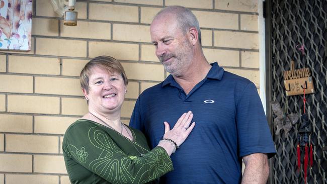 Paula and Steve Darch at home in Hope Valley. Picture: Emma Brasier
