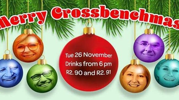 The invitation to the crossbench Christmas party in Canberra