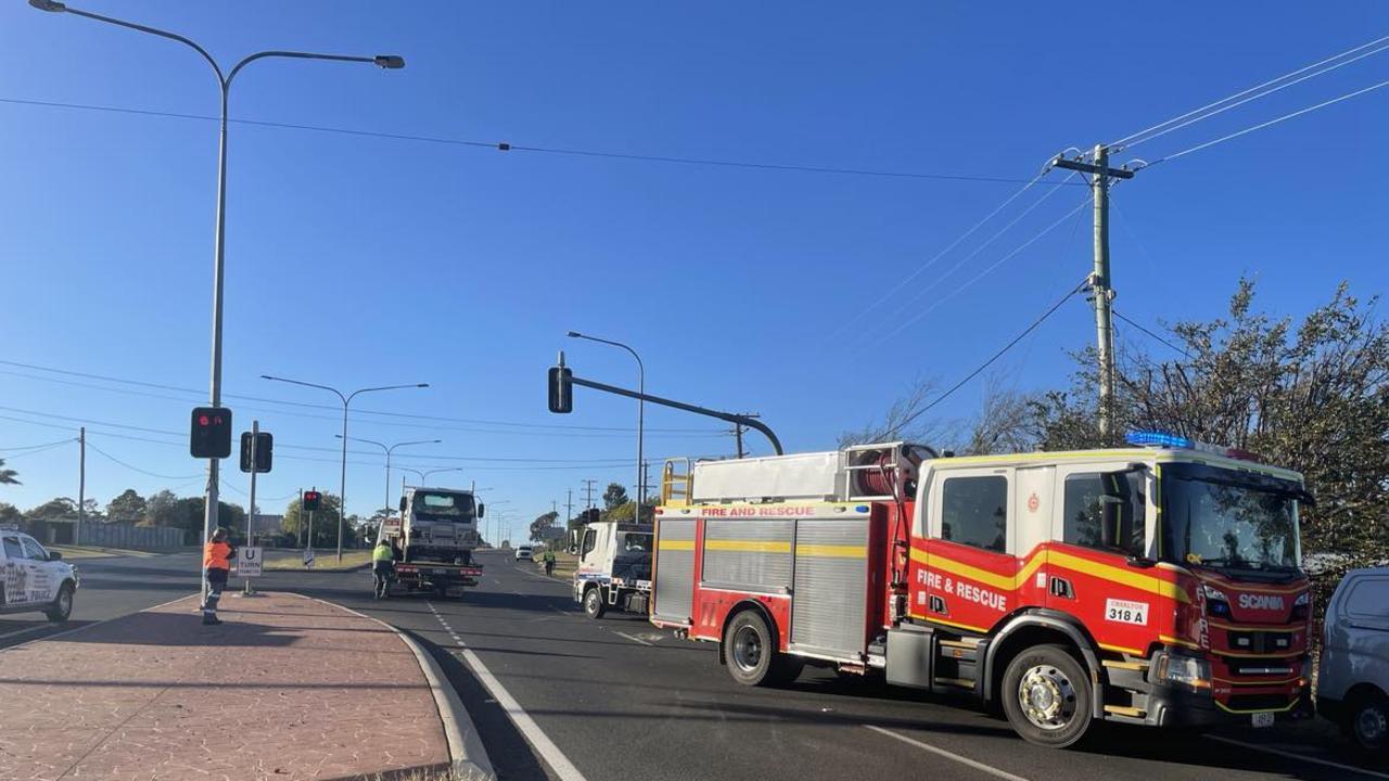 The collision on Bridge St on June 21, 2023.