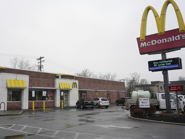 McDonald's restaurant, where an employee alerted authorities to a customer who was found with a weapon and writings linking him to the brazen Manhattan killing of UnitedHealthcare's CEO, Monday, Dec. 9, 2024, in Altoona, Pa. Picture: AP Photo/Gene J. Puskar