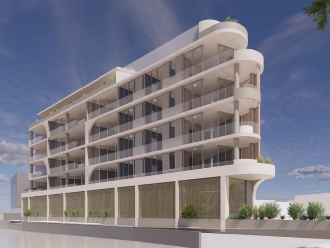 An artist's impression of the proposed building for Beach Rd.