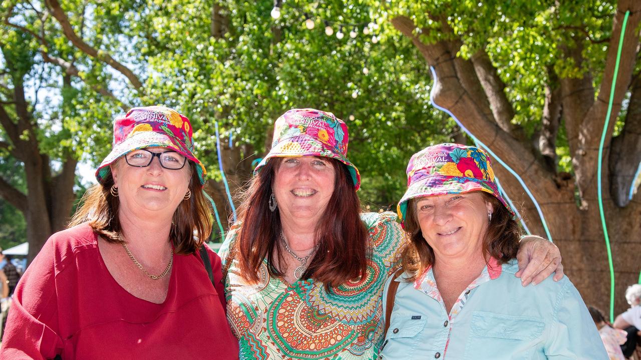 Gail Ryan (left) with Jo Story and Christine Crawford, Toowoomba Carnival of Flowers Festival of Food and Wine, Saturday, September 14th, 2024. Picture: Bev Lacey