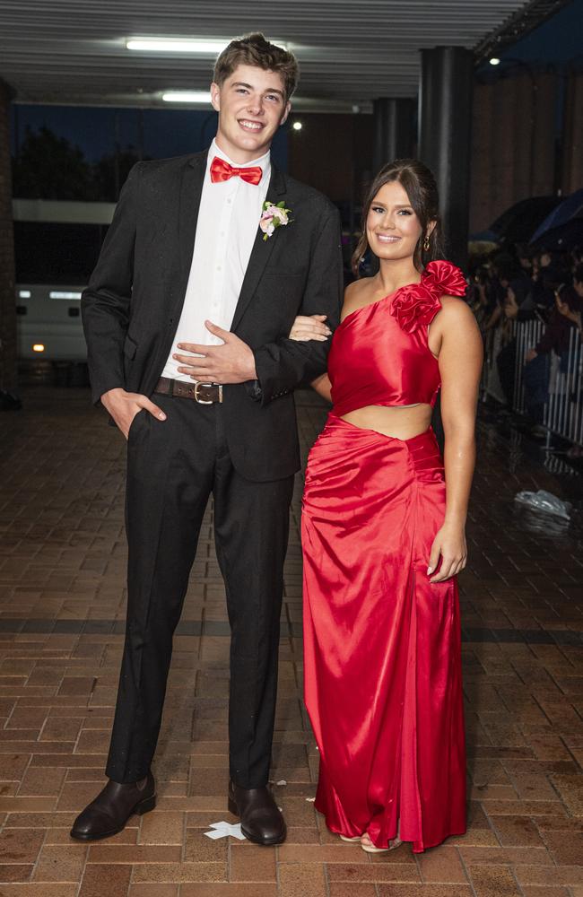 Jonah Allen and partner Shelby Rowles at Toowoomba Grammar School formal at Rumours International, Wednesday, November 13, 2024. Picture: Kevin Farmer