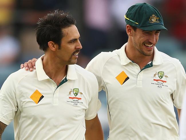 Starc competed for a spot in Australia’s bowling attack with the already featured, Mitchell Johnson. Picture: Robert Cianflone/Getty Images