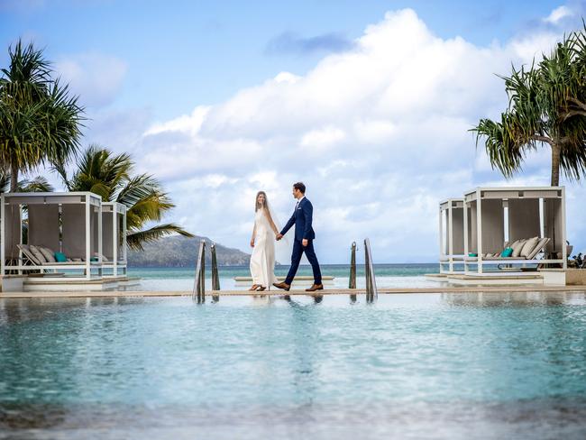 InterContinental Hayman Island general manager, Arpad Romandy, said love is well and truly in the air in the Whitsundays with a higher number of “elopement inquiries”. Picture: IHG