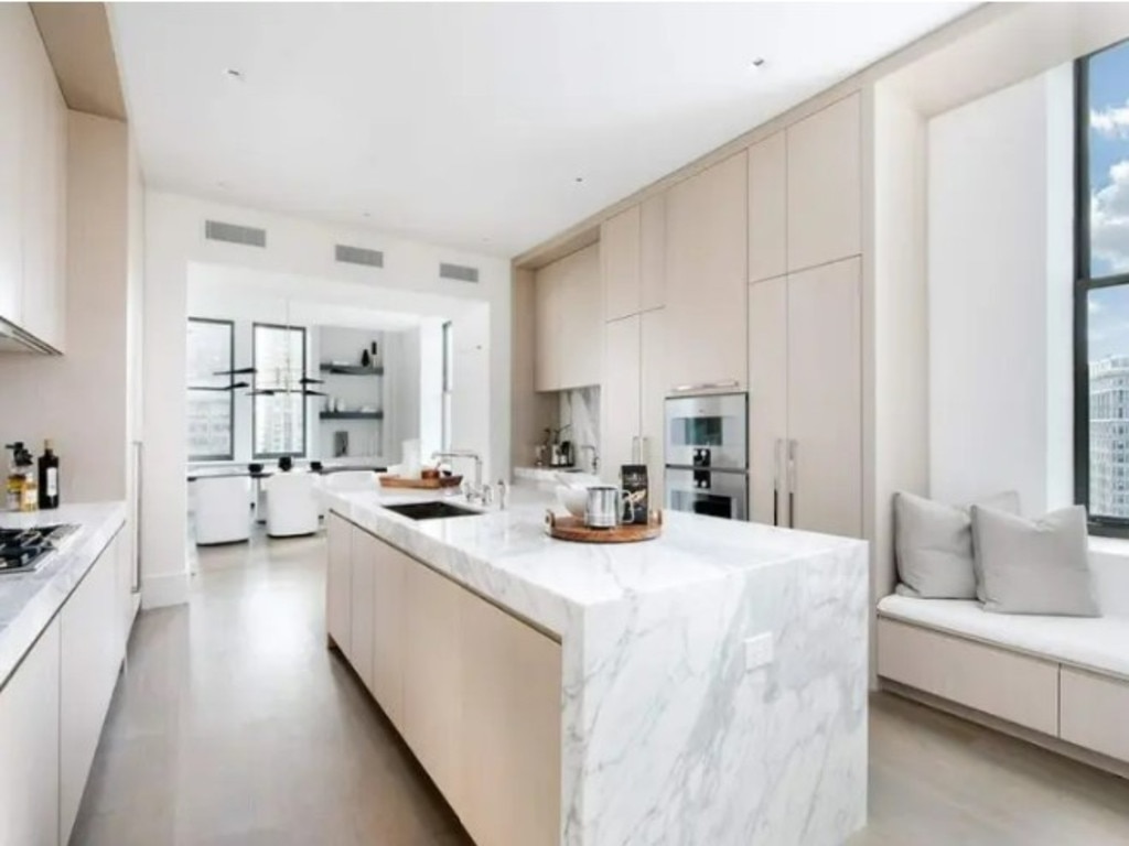 The kitchen in one of the condos that Jeff Bezos owns in the Manhattan building. Realtor com