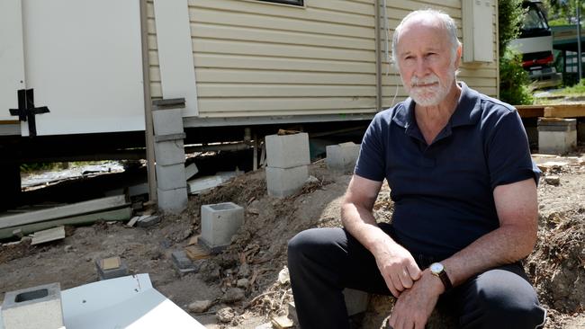 Wantirna Caravan Park evictee comes to terms with the park’s closure. Picture: Steve Tanner