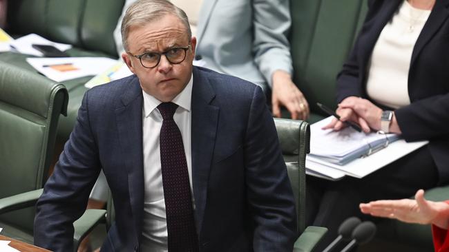 Prime Minister, Anthony Albanese during Question Time at Parliament House in Canberra, November 27, 2023. Picture: Martin Ollman