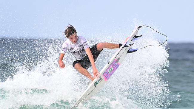 The finals of the boys individual events at the Australian Interschools Surfing Championships Friday May 24, 2024. Picture, John Gass