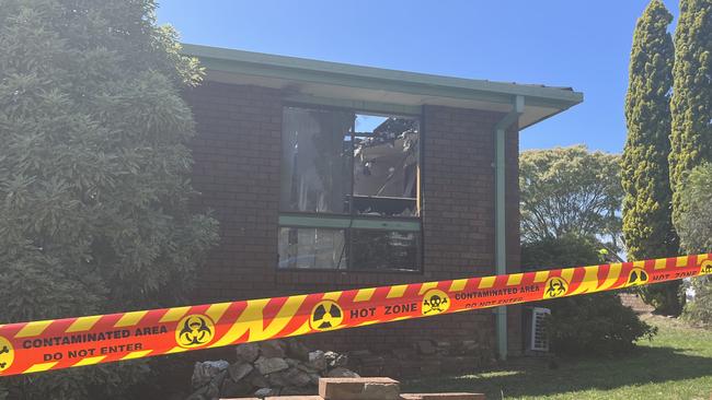 Another look at the aftermath of the Surf Beach house blaze. Picture: Tom McGann