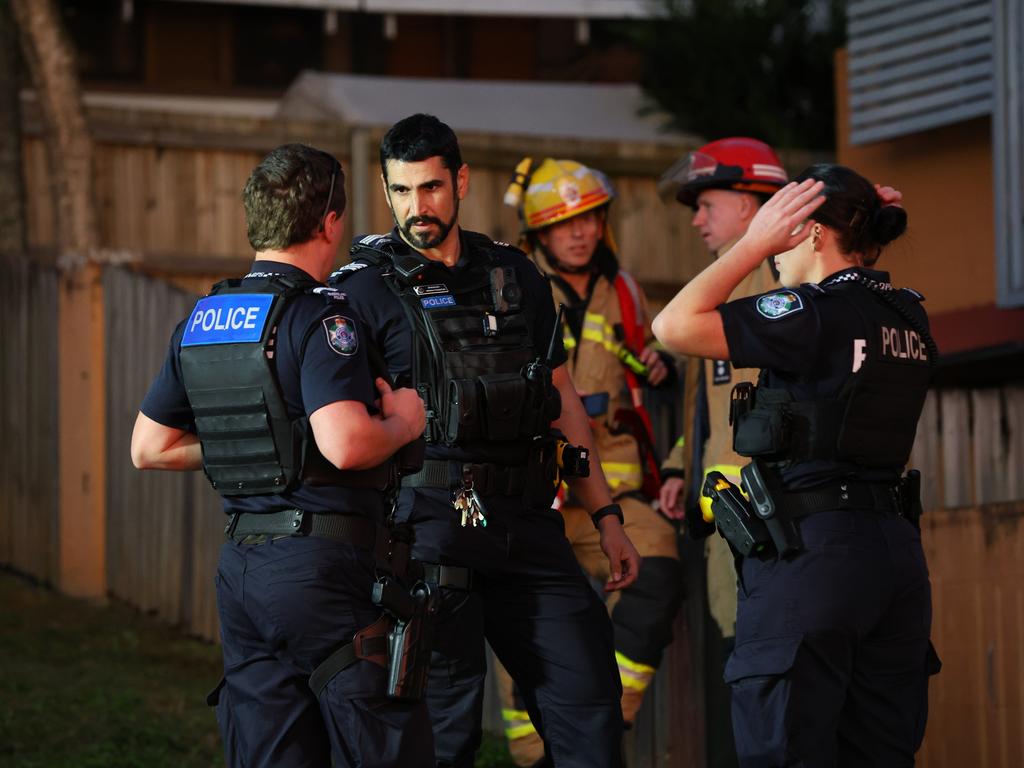 A person has died after a horrific house fire at Albion. Picture: David Clark