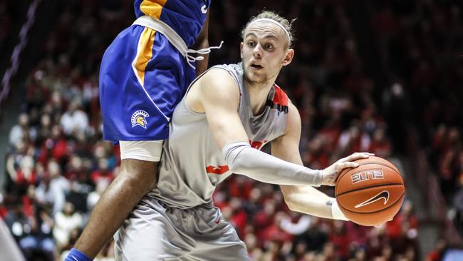 Hugh Greenwood in action for the New Mexico Lobos in 2015. Picture: Aaron Sweet/Getty Images