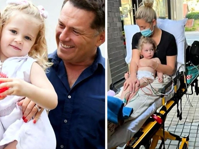 Karl Stefanovic's daughter contracted RSV. Picture: Today