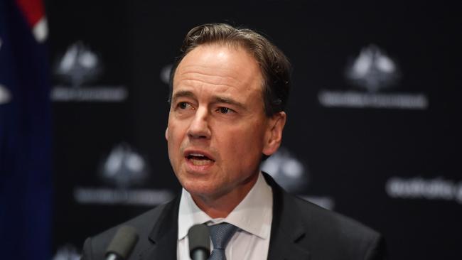 BLM rally fuelled complacency … Federal Health Minister Greg Hunt.