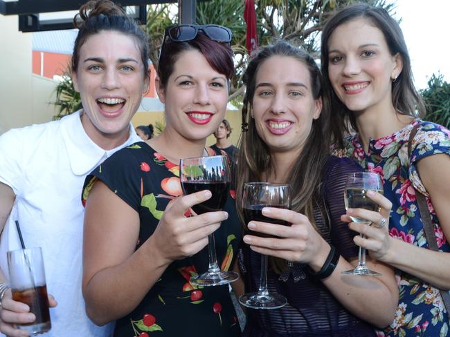 Libby McDonnell, Lisa McCready, Carly Bachmann, Elyssa Crooks at launch of Bleach Festival at Arts Centre Gold Coast, Broadbeach. Picture: Regina King