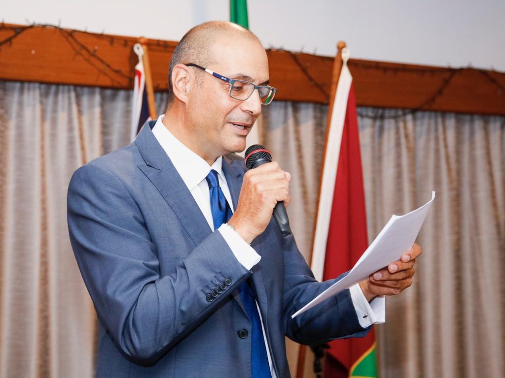 Tony D'Arienzo at the launch of the Tour of Italy Through Queensland program at the Brisbane Abruzzo Club. Socials: Damien Anthony Rossi | Picture: Consulate of Italy