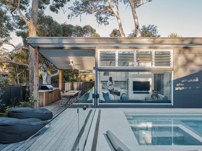 This house is just 32sqm internally but still packs a punch when it comes to entertaining thanks to well-designed outdoor spaces. Pictures: Andy Macpherson