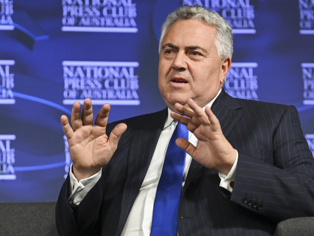 Former Treasurer and former Australia Ambassador to the USA Joe Hockey. Picture: NewsWire / Martin Ollman