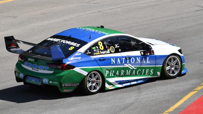 Nick Percat from Team National Pharmacies during the Superloop Adelaide 500. Picture: AAP/David Mariuz