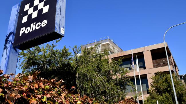 A general vie of Parramatta Police Station on Marsden Street in Parramatta, Sydney. (AAP Image/Joel Carrett)