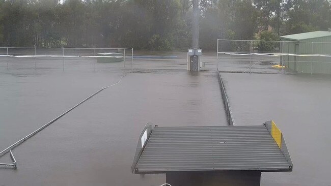 The Wynnum Wolves football club is praying for the rain to stop. Picture: Wynnum Wolves/ Facebook.