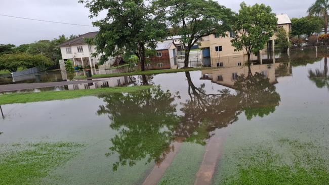 Flooding in Ingham on Thursday morning. Picture: Maddison Aquilini