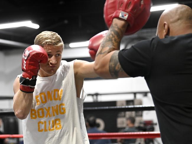 No Limit-Media Opportunity Brian Mendoza at Bondi Boxing Club- .Pictures: No Limit Boxing/Gregg Porteous