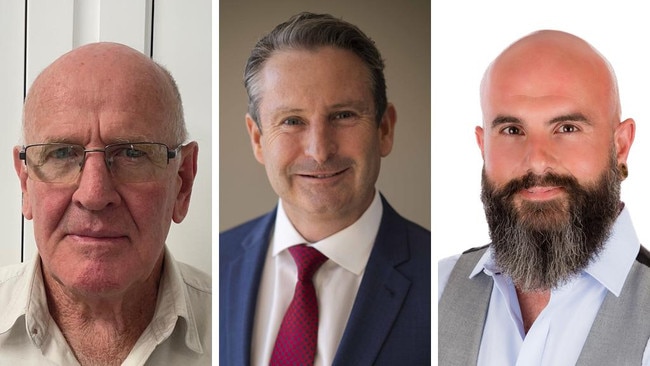 Howard Jones, current MP Greg Warren and Adam Zahra are all vying for the seat of Campbelltown.