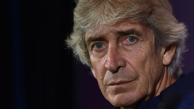 Manuel Pellegrini is doing a solid job at the Hammers. Picture: AFP